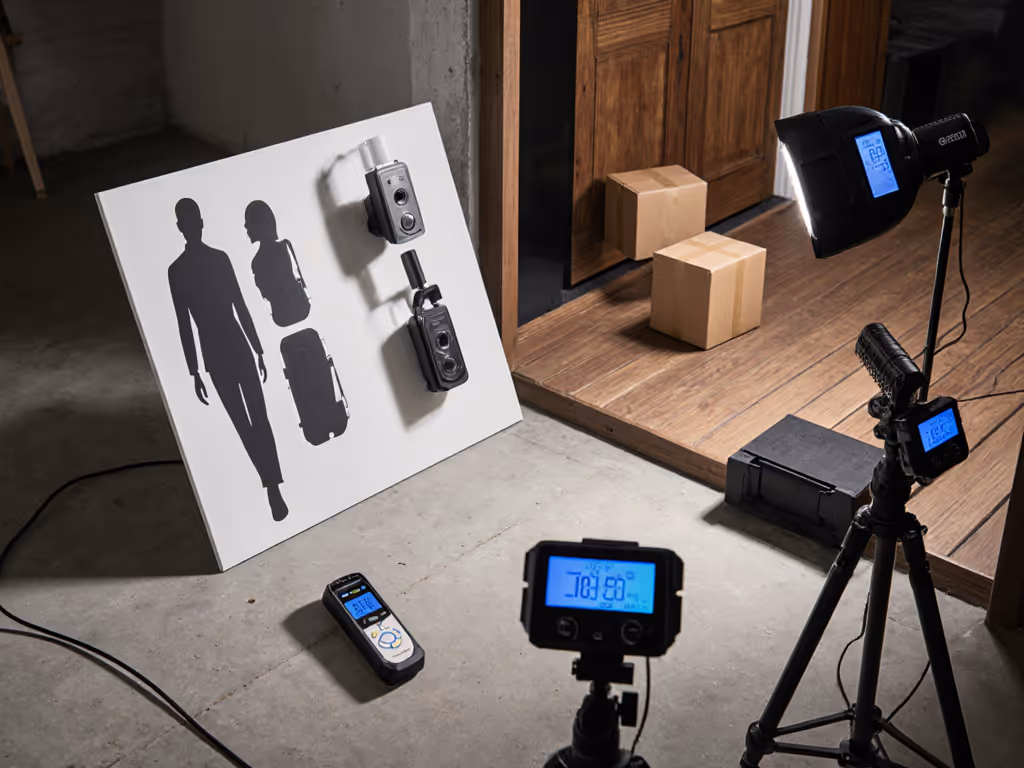 sunlight_glare_testing_setup_with_light_meters_and_delivery_dummies